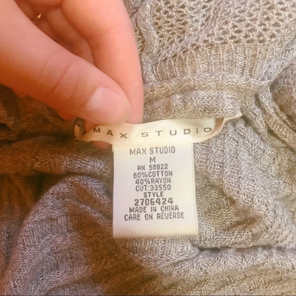 Lightweight Knit Gray Cardigan Sweater - Picture 4 of 4